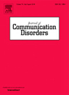 JOURNAL OF COMMUNICATION DISORDERS雜志封面